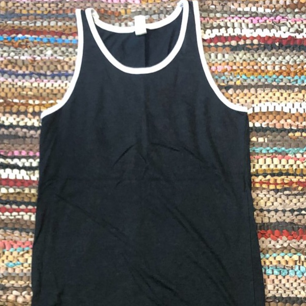 black tank top
